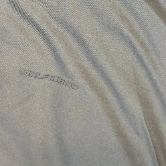 GIRLFRIEND COLLECTIVE Medium Ruched Sides Twist One Shoulder Tank Top Gray - Picture 5 of 7